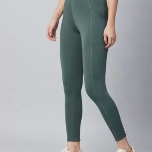 BLINKIN Solid Women Dark Green Tights